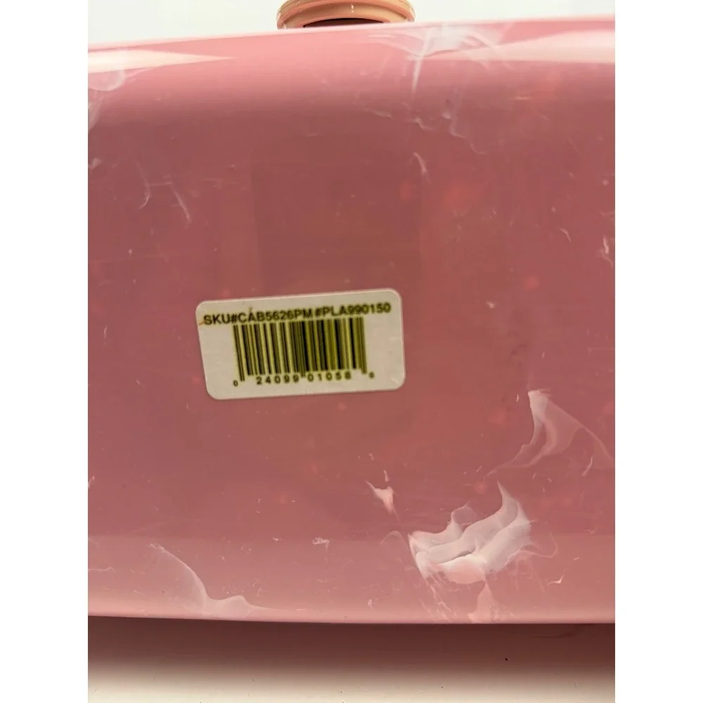 Caboodles On-The-Go Girl Makeup Organizer Case Pink Marble Mirror Vintage Style